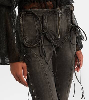 Low-rise slim-fit flared jeans | Blumarine