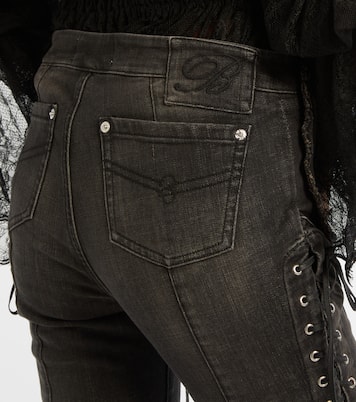 Low-rise slim-fit flared jeans | Blumarine