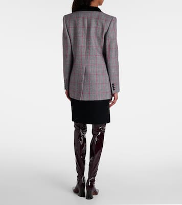 جاكيت من الصوف بمربعات وصفين من الأزرار | Chloé