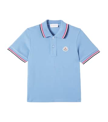Logo cotton polo shirt | Moncler Enfant
