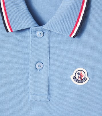 Logo cotton polo shirt | Moncler Enfant