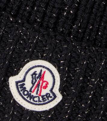 Logo wool-blend beanie | Moncler Enfant