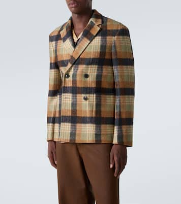 Blazer en laine à carreaux | Dries Van Noten