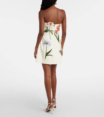 Robe Rosario brodée en velours  | Leo Lin