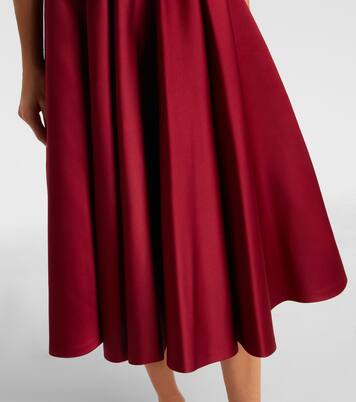 Farneto duchess satin midi skirt | Max Mara