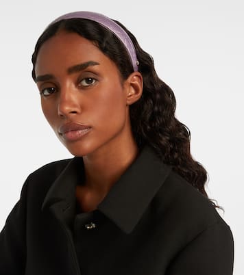 Haarreif GG aus Metallic-Leder | Gucci