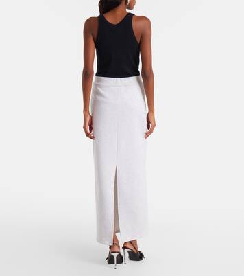 Cotton-blend maxi skirt  | Coperni