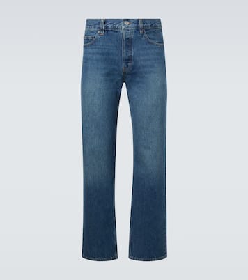 Relaxed distressed straight jeans | Frame
