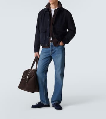 Relaxed distressed straight jeans | Frame