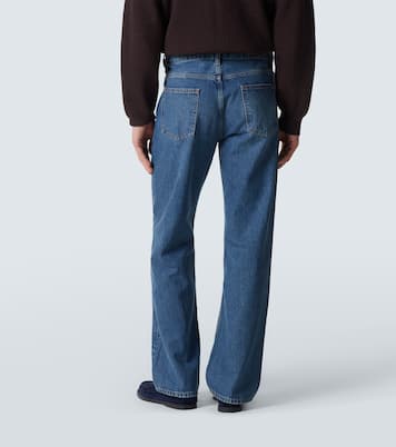 Relaxed distressed straight jeans | Frame