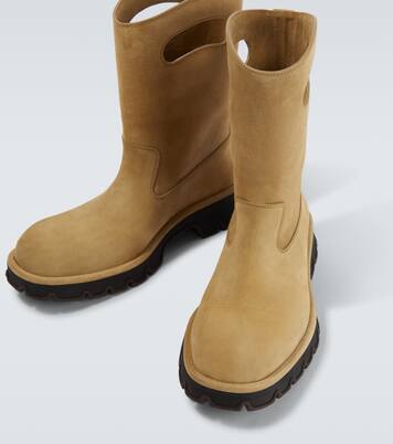 Bobby cutout suede mid-calf boots | Loewe