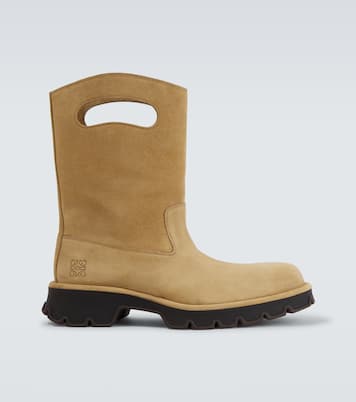 Bobby cutout suede mid-calf boots | Loewe