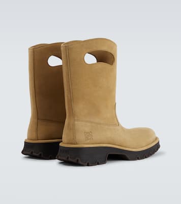 Bobby cutout suede mid-calf boots | Loewe