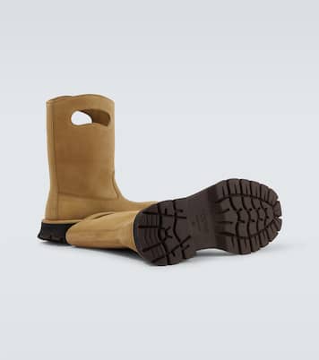 Bobby cutout suede mid-calf boots | Loewe