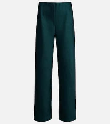 High-rise satin wide-leg pants | Vince