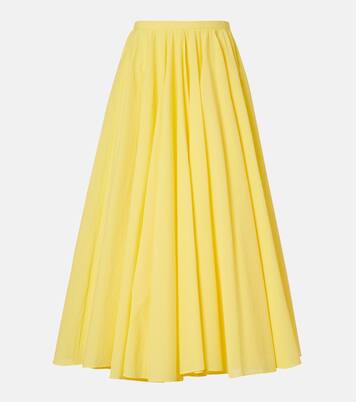 Paysan asymmetric cotton-blend midi skirt | Jacquemus