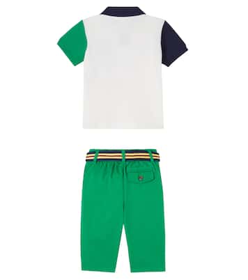 Cotton polo shirt and pants set  | Polo Ralph Lauren Kids