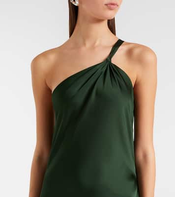 One-shoulder satin gown | Norma Kamali