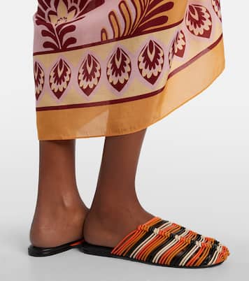 Leather slides | Farm Rio