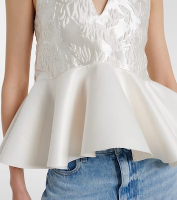 Top aus Satin-Cloqué | Ganni