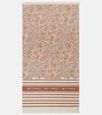 Ischia paisley cotton beach towel | Etro