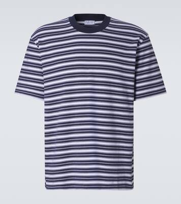 Striped cotton jersey T-shirt | Sunspel