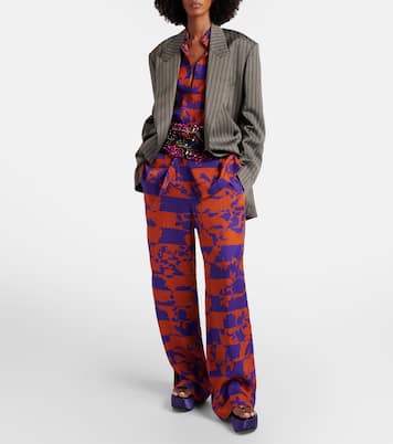 Tongs en satin | Dries Van Noten