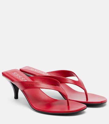 Vittoria leather thong sandals | Gucci
