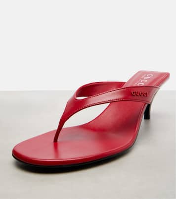 Vittoria leather thong sandals | Gucci