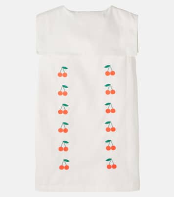 Kleid Cherries aus Baumwoll-Twill | Tinycottons