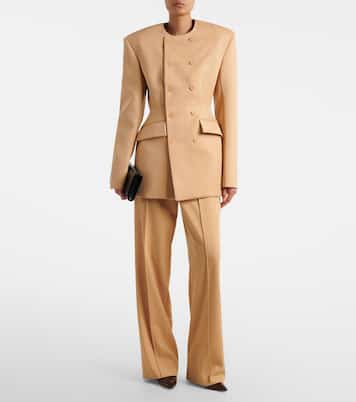 RHW wool wide-leg pants | Wardrobe.NYC