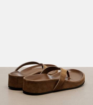 Suede thong sandals | Phoebe Philo
