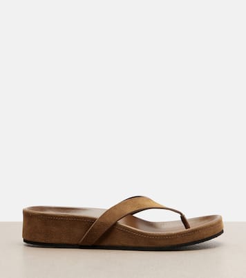 Suede thong sandals | Phoebe Philo