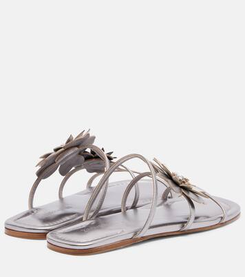Sandalen aus Metallic-Leder | Zimmermann