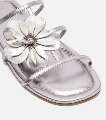 Sandalen aus Metallic-Leder | Zimmermann