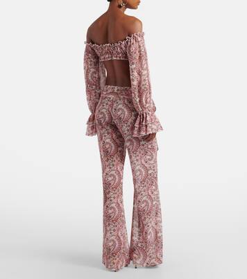 Bowie paisley flared pants | Bananhot