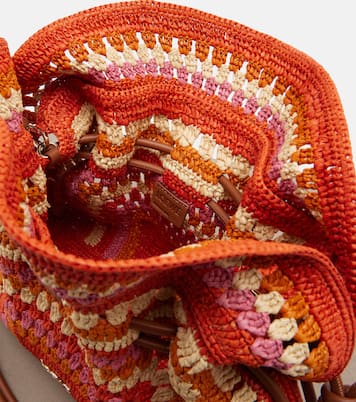 Clutch Flamenco Medium de rafia | Loewe