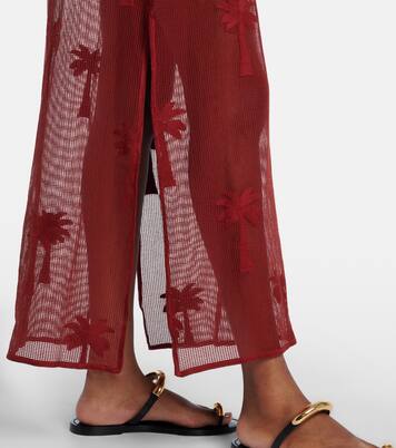 Bestickter Kaftan aus Baumwoll-Mesh | Johanna Ortiz