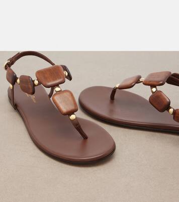 Sandalias de piel con cuentas | Gianvito Rossi