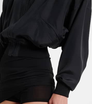 Silk poplin bomber jacket | Gucci