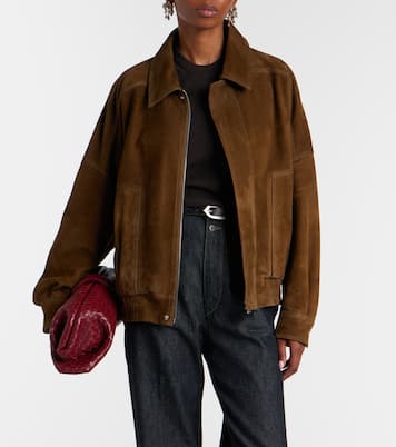 Dalma suede blouson jacket | Nour Hammour
