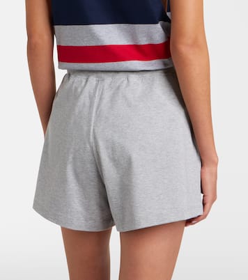 Logo cotton jersey shorts | Versace