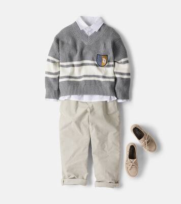 Striped cotton sweater | Il Gufo