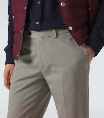 Schmale Hose aus Baumwolle | Brunello Cucinelli