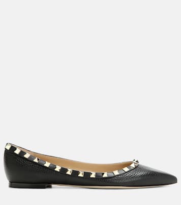 Valentino Garavani Rockstud leather ballet flats | Valentino Garavani