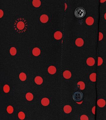 فستان ماكسي من الحرير الكريب مع نقاط البولكا | Stella McCartney