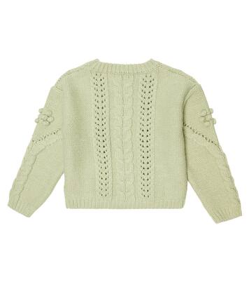 Georgette embroidered wool-blend sweater | Louise Misha