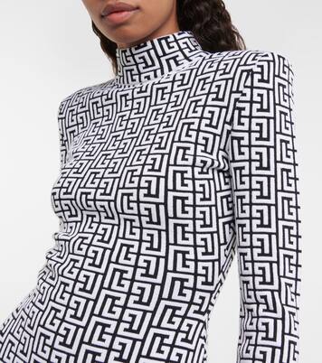 Pull monogrammé en laine mélangée | Balmain