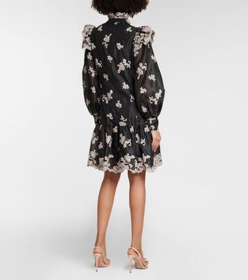 Robe Nella en soie à fleurs | Erdem