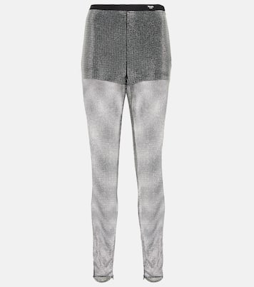 Pantalon en résille à ornements | Prada